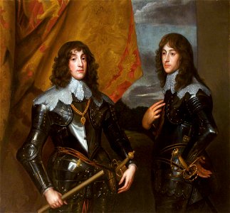 Anthony van Dyck (1599-1641) (after) - Prince Charles Louis (1618–1680), and Prince Rupert (1619–1682), of the Palatinate - 1257115 - National Trust