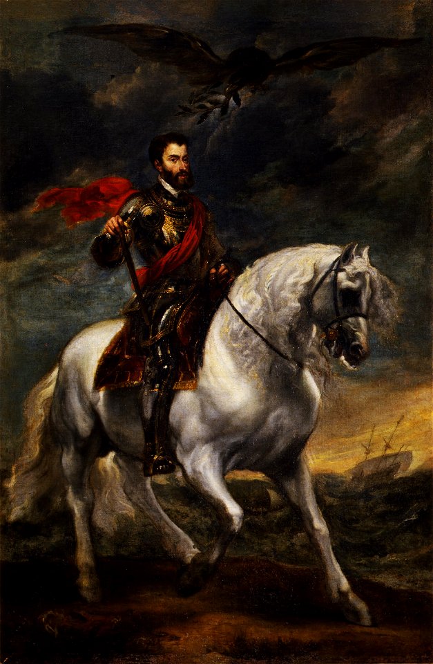 Anthony Van Dick - Ritratto equestre dell'imperatore Carlo V - Google Art Project