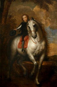 Anthony van Dyck (1599-1641) (after) - Sir Jeffrey Hudson (1619–1682) (^), on Horseback - 337036 - National Trust