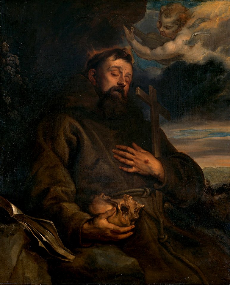 Anthonis van Dyck, , Kunsthistorisches Museum Wien, Gemäldegalerie - Hl. Franziskus in Ekstase - GG 510 - Kunsthistorisches Museum