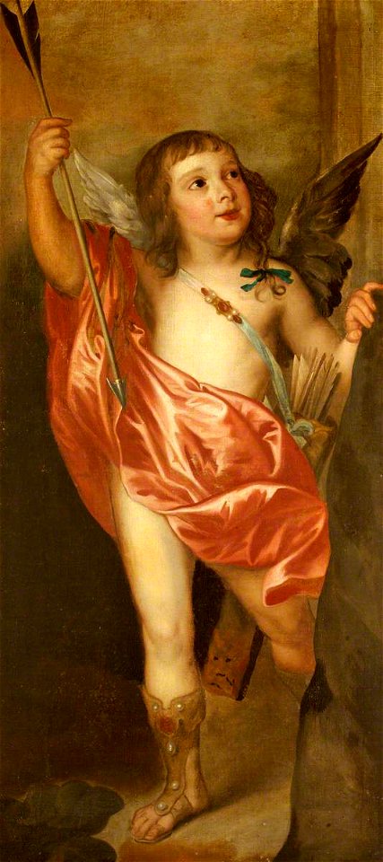 Anthony van Dyck (1599-1641) (after) - Charles Hamilton (1634–1640), Earl of Arran, as Cupid (a fragment) - 996353 - National Trust