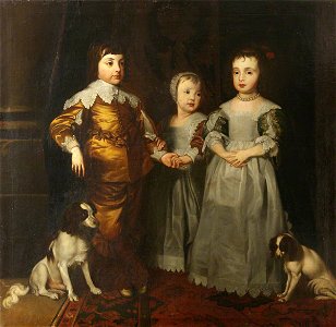Anthony van Dyck (1599-1641) (after) - The Three Eldest Children of Charles I - 477500 - National Trust