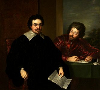 Anthony van Dyck (1599-1641) (after) - Thomas Wentworth (1593–1641), 1st Earl of Strafford, and Sir Philip Mainwaring (1589–1661) - 932324 - National Trust