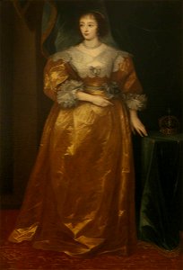 Anthony van Dyck (1599-1641) (studio of) - Queen Henrietta Maria (1609–1669) - 446770 - National Trust