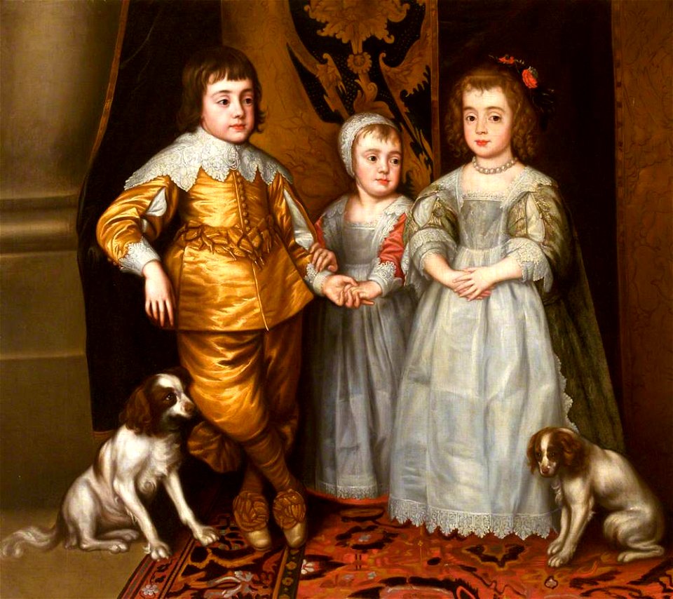 Anthony van Dyck (1599-1641) (after) - The Three Eldest Children of Charles I - 1257117 - National Trust
