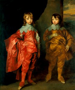 Anthony van Dyck (1599-1641) - George Villiers, 2nd Duke of Buckingham (1628-87), and Lord Francis Villiers (1629-48) - RCIN 404401 - Royal Collection