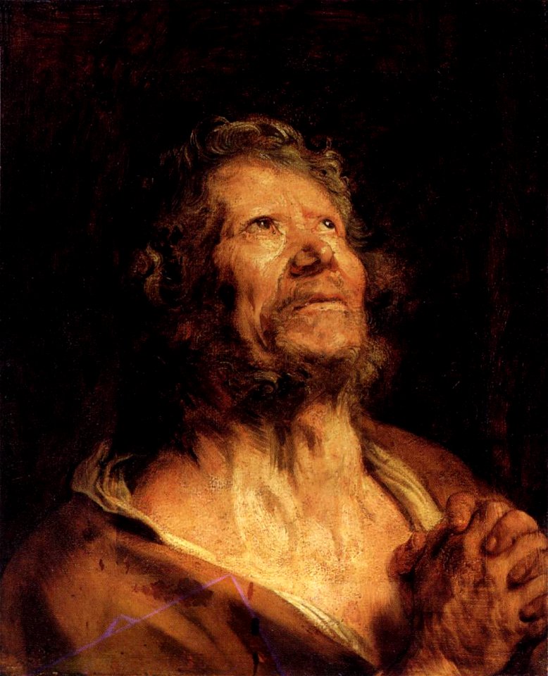 Anthony van Dyck - An Apostle with Folded Hands - WGA07428