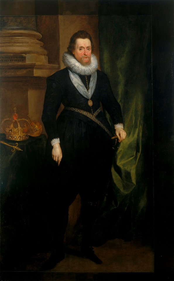Anthony van Dyck (1599-1641) - James I ^ VI (1566-1625) - RCIN 405670 - Royal Collection