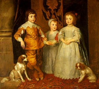 Anthony van Dyck (1599-1641) (after) - The Three Eldest Children of Charles I - 996292 - National Trust