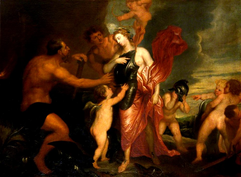 Anthony van Dyck (1599-1641) (after) - Venus Cajoling Vulcan for Arms for Aeneas - 1257091 - National Trust