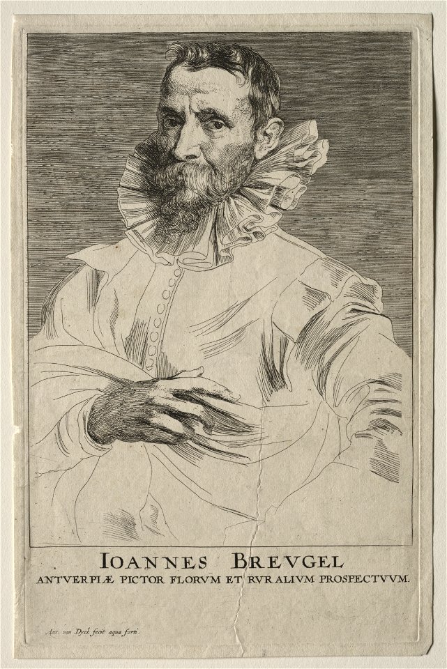 Anthony van Dyck (Flemish, 1599-1641) - Portrait of Jan Brueghel - 1939.582 - Cleveland Museum of Art