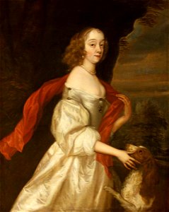 Anthony van Dyck (1599-1641) (style of) - Portrait of an Unknown Lady with a Spaniel - 453796 - National Trust
