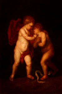 Anthony van Dyck (1599-1641) (style of) - The Christ Child and the Infant Saint John the Baptist Embracing - 836155 - National Trust