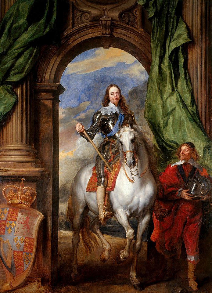 Anthony van Dyck (1599-1641) - Charles I (1600-1649) with M. de St Antoine - RCIN 405322 - Royal Collection