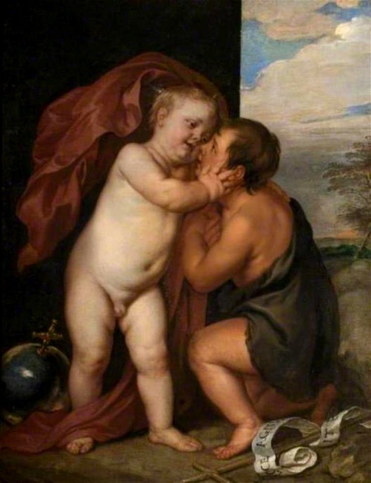Anthony van Dyck - Christus en Johannes de Doper als kind - 76 - Lamport Hall