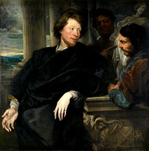 Anthony van Dyck - George Gage with Two Men - WGA07415
