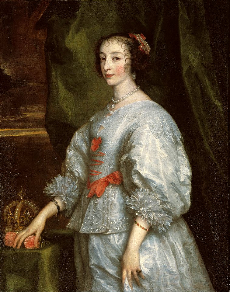 Anthony van Dyck (1599-1641) - Queen Henrietta Maria (1609-69) - RCIN 404430 - Royal Collection