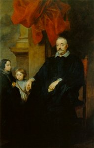 Anthony van Dyck - A Genovese Gentleman with two Children