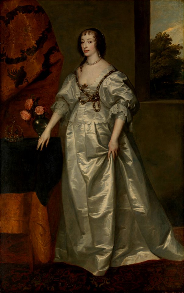 Anthony van Dyck - Portrait of Henrietta Maria - RCIN 405663