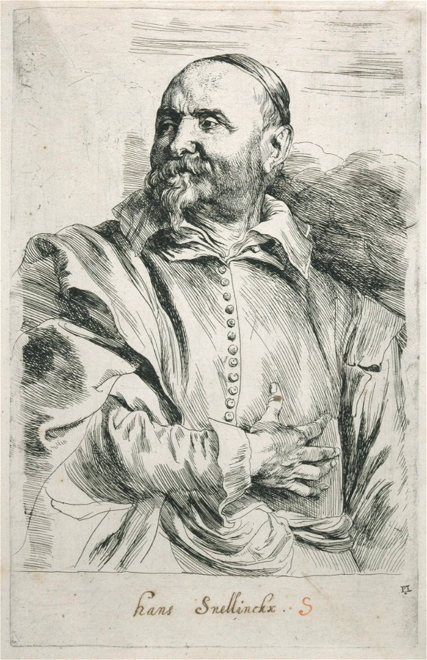 Anthony van Dyck - Portrait of Jan Snellinck (I)