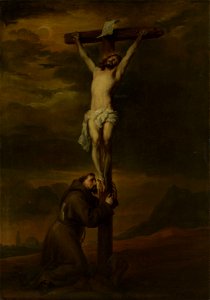 Anthony van Dyck - De heilige Franciscus aan de voet van het kruis