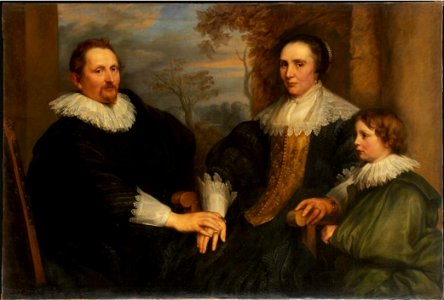 Anthony van Dyck - Portrait of Sebastian Leerse and his wife and son, Städel