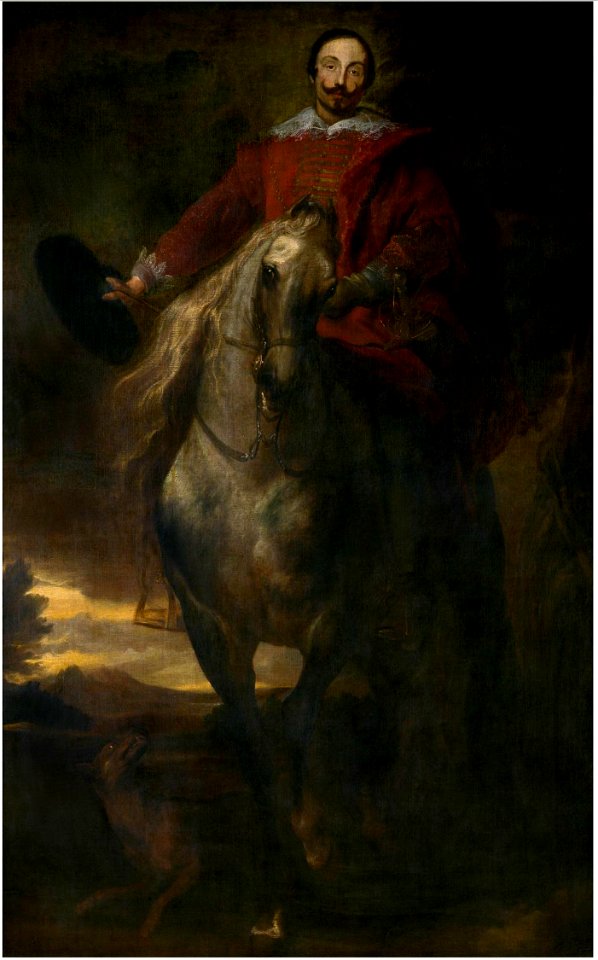 Anthony van Dyck - Equestrian portrait (formerly believed to be the painter Cornelis de Wael)