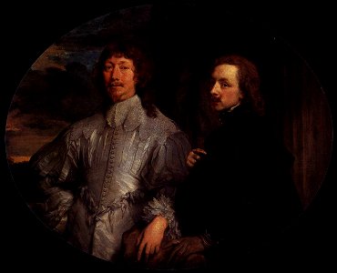 Anthony van Dyck - Sir Endymion Porter and the Artist - WGA07412. Free illustration for personal and commercial use.