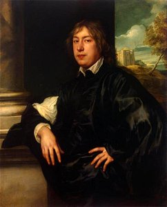 Anthony van Dyck - Portret van de bankier Everhard Jabach (1618-1695), met op de achtergrond de Ypres Tower in Rye - ГЭ-555 - Hermitage Museum