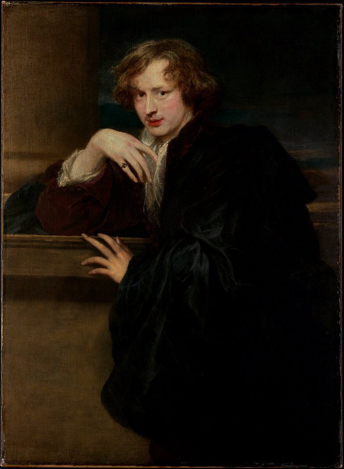 Anthony van Dyck - Self portrait. Free illustration for personal and commercial use.