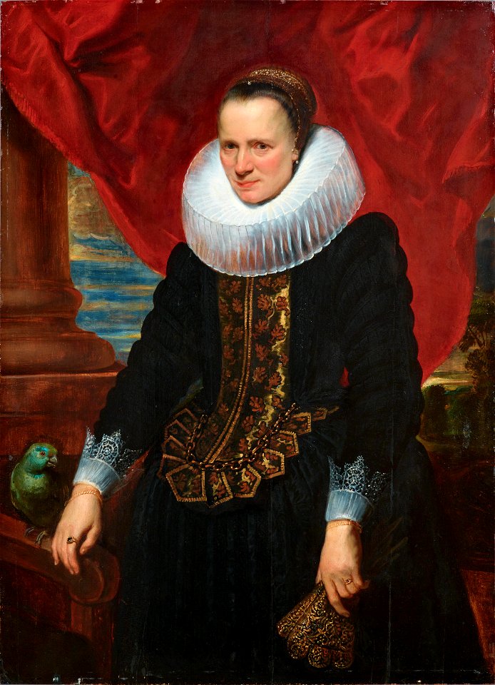 Anthony van Dyck - Portrait of a Woman with her Parrot 6002844