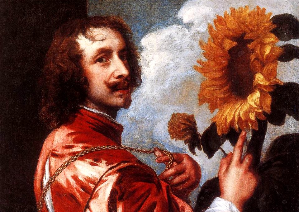 Anthony van Dyck - Self-portrait with a Sunflower - WGA07405