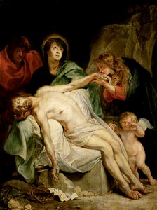 Anthony van Dyck - The Lamentation. Free illustration for personal and commercial use.