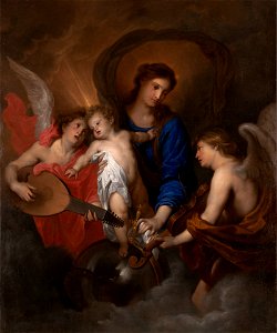 Anthony van Dyck - Virgin and Child with Music-Making Angel - 1945.357 - Yale University Art Gallery
