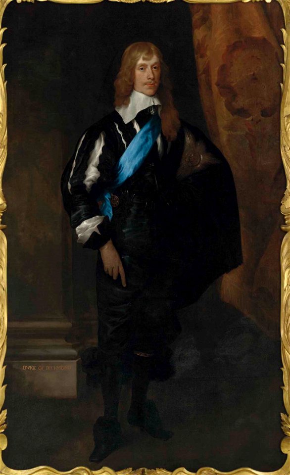 Anthony van Dyck follower - Portrait of James Stewart, 1st Duke of Richmond, 4th Duke of Lennox (1612-1655) 2015 CKS 10392 0142