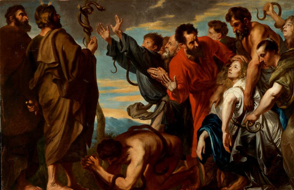 Anthony van Dyck studio - Moses and the Brazen Serpent 1791N08712 5LFQV
