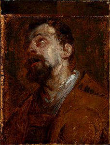 Anthony van Dyck - Study of the head of St. Hubertus (^) - M.Ob.815 - National Museum in Warsaw