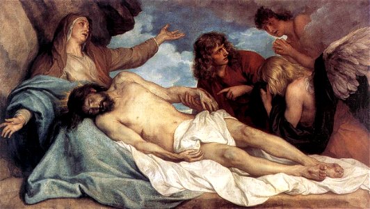 Anthony van Dyck - The Lamentation of Christ - WGA07441. Free illustration for personal and commercial use.