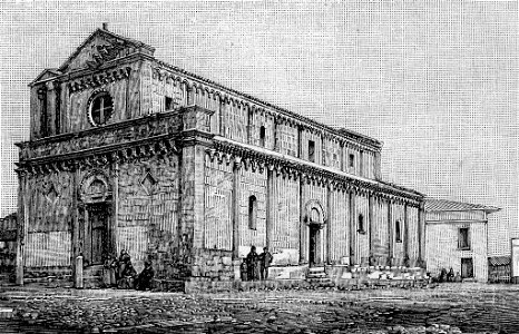 Antica chiesa di Tratalias (xilografia)