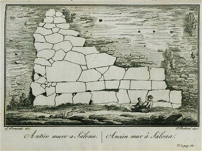 Antico muro a Salona - Pomardi Simone - 1820