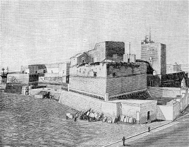 Antico castello di Bari (xilografia)
