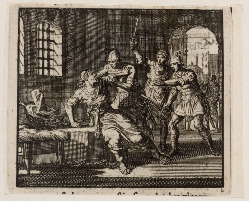 Antipater wordt in opdracht van zijn vader Herodes in de gevangenis gedood, objectnr A 47885