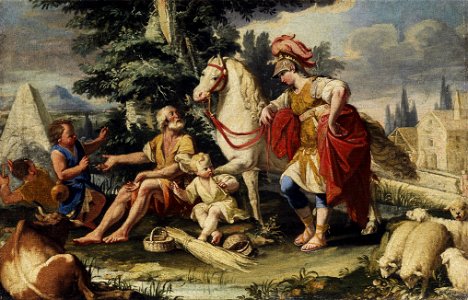Antike Szenen Norditalien 18 Jh Alexander