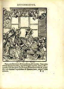 Antithesis figurata vitae Christi et Antichristi (Passional Christi and Antichristi) (BM 1851,0802.2.1-26 15)