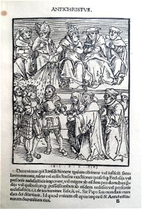Antithesis figurata vitae Christi et Antichristi (Passional Christi and Antichristi) (BM 1851,0802.2.1-26 33)