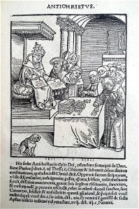 Antithesis figurata vitae Christi et Antichristi (Passional Christi and Antichristi) (BM 1851,0802.2.1-26 44)