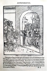 Antithesis figurata vitae Christi et Antichristi (Passional Christi and Antichristi) (BM 1851,0802.2.1-26 51)