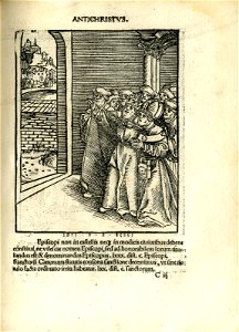 Antithesis figurata vitae Christi et Antichristi (Passional Christi and Antichristi) (BM 1851,0802.2.1-26 8)