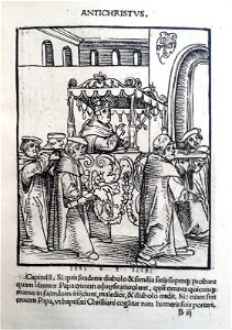Antithesis figurata vitae Christi et Antichristi (Passional Christi and Antichristi) (BM 1851,0802.2.1-26 32)