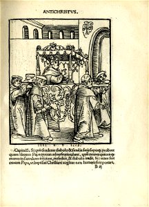 Antithesis figurata vitae Christi et Antichristi (Passional Christi and Antichristi) (BM 1851,0802.2.1-26 24)